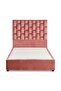 DIANA SINGLE BED VELVET PINK 90X200 CM - 7