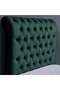 AURORA HEADBOARD CHANEL OLIVE GREEN L-100 : H-125 CM - 3