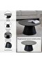 Luana Coffee Table Melamine - Dark Grey Black - 4