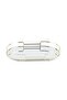 Melora Oval Metal Tray With Glass Mirror 32x18x4.6cm- Gold - 2