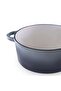 Glazura Enameled Cast Iron Cooking Pot 5.2l - Ombre Grey - 7
