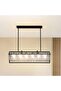 Lucent 6-lights E14 Glass Hanging Pendant Lamp 105x25x30cm - Black - 2