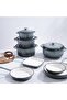 Glazura Enameled Cast Iron Cooking Pot 5.2l - Ombre Grey - 3