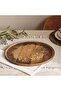Savanna Mango Wood Etched Serving Platter Dia36x1.5cm -brown