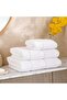 Glamour Zero Twist Bath Sheet 90x150cm - White/gold - 3