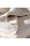 Nathan Wave 6 Piece Solid Dyed Jacquard Towel Set- Beige - 3
