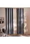 Zyliss Herringbone Blackout 2 Piece Curtain Set 135x240cm - Grey