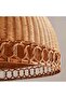 Yulo E27 Rattan Pendant Lamp 80x52cm - L. Brown - 4