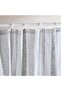 Distress Stripe Canvas Shower Curtain 180X180cm- Grey - 2