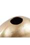 Galore Textured Round Metal Vase 22.8x14x17.7cm - Gold - 3