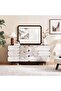 Vienna Dresser With 6 Drawers And Mirror Ceramic- Oak & Brown - 2