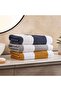 Chicago Textured Stripe 650 Gsm Hand Towel 50x90 Cm-ocean - 4