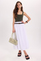 Women's Slim Fit Narrow Cut Strappy Square Neck Open Back Sandy Fabric Snap Fastener Green Bodysuit - 3