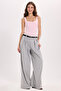 Women's Slim Fit Narrow Cut Strappy Square Neck Open Back Sandy Fabric Snap Fastener Pink Bodysuit - 2