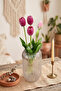 Real Textured Luxury 5-Branch Tulip Tulip Bouquet Pink - 2