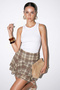 Green Side Zipper Mini Layered Chiffon Short Skirt Tdrss26Sr00012 - 2