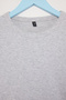 Gray Melange Girl's Plain/Basic Crew Neck Knitted Flexible School T-Shirt Tkdaw27Ts00008 - 7