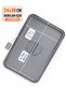 2-Piece Red&Gray Color Rectangular Glass Jar Lid, Leak-Proof and Durable Plastic Material Food Cover - 3
