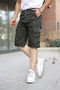 Men's Slim Fit Cargo Pocket Capri Shorts
