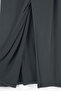 Navy Blue Long Knitted Modal Skirt Tdrss26Et00037 - 5