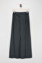 Navy Blue Long Knitted Modal Skirt Tdrss26Et00037 - 4