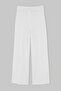 Beyaz Nervür Detaylı Wide Leg/Geniş Paça Pantolon TWOSS26PL00247 - 2