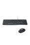 MK120 USB Kablolu Tam Boyutlu Türkçe Q Klavye Mouse Seti, Siyah 920-002560