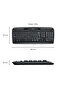 MK330 Kablosuz Türkçe Q Klavye Mouse Seti, Siyah 920-003988 - 11