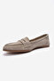 TORY Beige Suede Genuine Leather Women's Loafers - 6