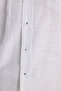 Men's regular fit classic cut oversize 100% cotton linen texture green shirt - 6