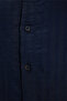 Men's Relax Fit Comfortable Cut Sports Collar Short Sleeve Striped Soft Textured Slit Navy Blue Shirt - 7