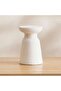 Alida Wooden Pillar Candle Holder 9.5x15cm - White - 4