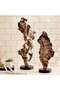 Callisto Metal Decor Sculpture With Granite Base 22x16x60cm - Antique Gold - 3