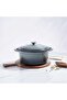 Glazura Enameled Cast Iron Cooking Pot 5.2l - Ombre Grey - 4