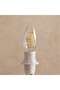 Levin Led C37 Filament Candle Bulb E14 5w 2700k Dimmable Warm Light - White
