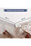Balance Copper Infused Memory Foam Mattress Topper 160x200x4cm-white - 5