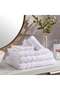 Chicago Textured 650 GSM Bath Sheet 90x150 cm-White - 3