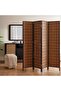 Osca 4-panel Wood Room Divider 180x2x180cm - Natural