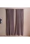 Amanda Velvet 2 Piece Blackout Curtain Set 130x240cm - Taupe - 3