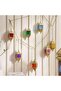 Huda Metal Decorative Hanging Lanterns 182x6x25cm - Gold
