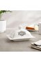 Denbi Butter Dish 16.4x12x9cm - White
