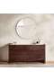 Adara Ceramic Top 6 Drawers Dresser With Mirror - Beige & Brown - 5