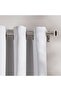 Alexin16/19mm Single Curtain Rod Extendable 160x300cm-silver - 2