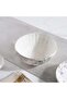 Royal Garden Porcelain Salad Bowl Dia20cm -white Grey