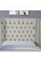 NEPTUNE HEADBOARD VELVET WHITE L-120 : H-125 CM - 2