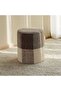 Madison Check Woolen Pouf 40x40x45cm- Beige - 4