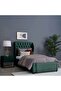 PLUTO HEADBOARD CHANEL OLIVE GREEN L-120 : H-125 CM - 6