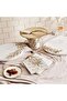 Ornate Marble Serving Tray With Metal Handle 48x28x6cm- White Gold - 3