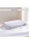 Cozy Striped Memory Foam Pillow 50x30x10+6cm - White - 5