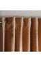 Serena Cotton Velvet Curtain Pair With Heading Tape-135x300- Beige - 2